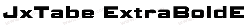 JxTabe ExtraBoldExp字体转换